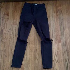 Topshop ripped Jamie Jeans s26